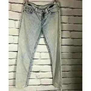 True Religion Womens Size 30 Legging Light Blue Jeans Style #WMCN